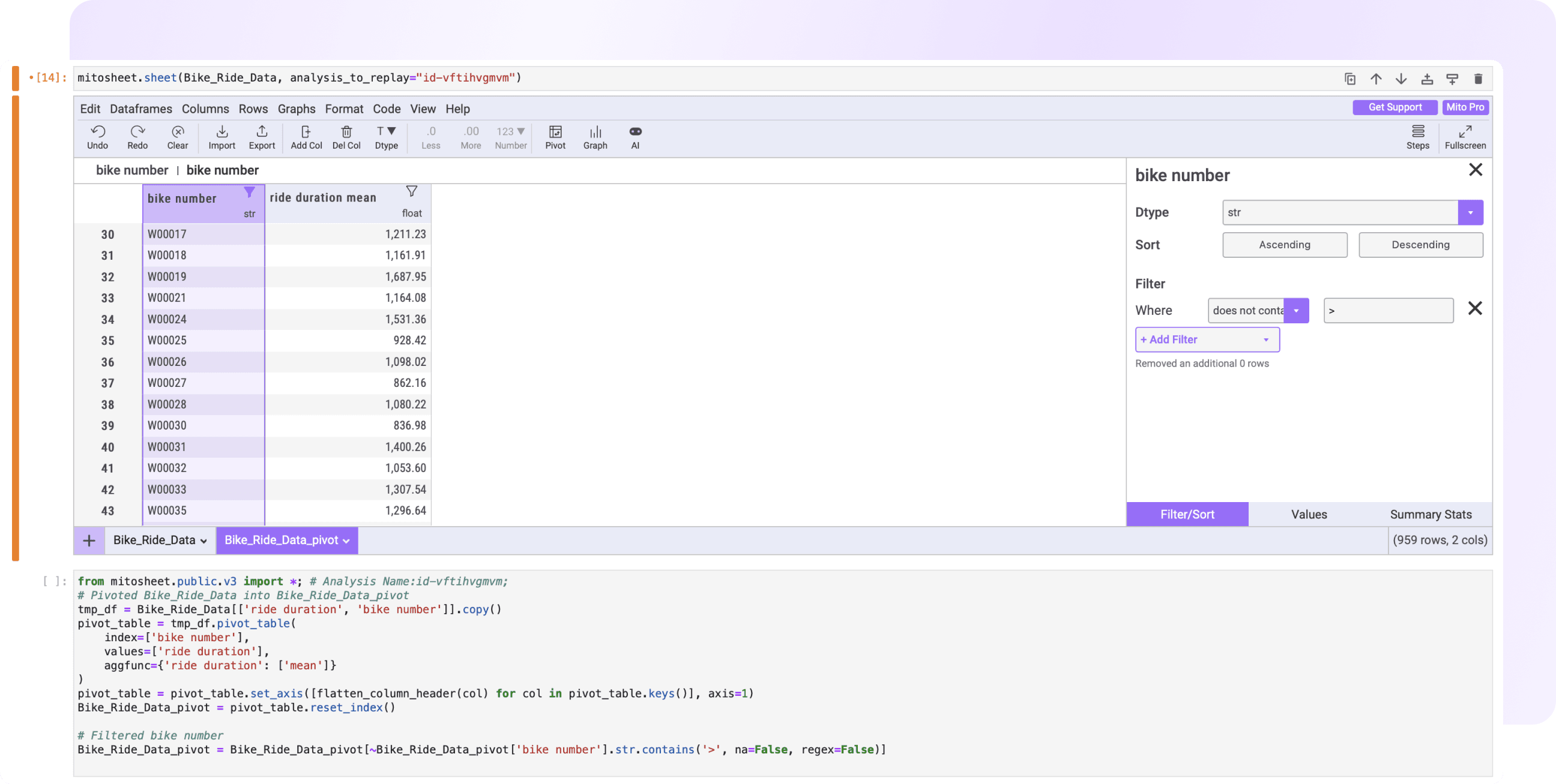 Automate analysis with Mito